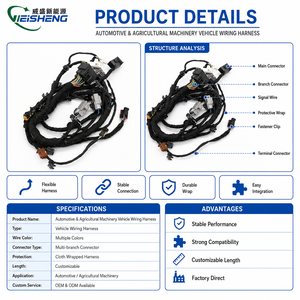 Harnais de câblage complet pour véhicules agricoles et automobiles, assemblage de câbles principaux OEM - Product Image 3