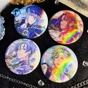 <span class=keywords><strong>Nu</strong></span> Carnaval Jeu Anime Edmond Olivine Kuon Métal Émail Laser Badge Anime Otaku Cadeau - Product Image 1