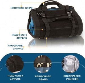 Échantillon Gratuit : Sac à Outils Titan23-XL - Rouleau à Clés et Organisateur - Sac à Outils en Toile et Pochette à Outils pour Électricien - Product Image 5