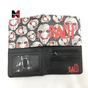 Nueva llegada de la película de dibujos animados <span class=keywords><strong>Saw</strong></span> Monedero corto con bolsillo para monedas - Product Image 4