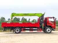 Grue montée sur camion FAW Zoomlion, grue articulée mobile, moteur à engrenages, haute efficacité, robuste, légère, stable, durable, sûre