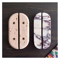 Poignée de porte principale en marbre de pierre naturelle, poignée de meuble en marbre beige travertin, poignée de meuble en marbre sur mesure