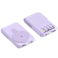 Nouvelle Arrivée 2026 – Batterie Externe Magnétique Sans Fil 10000 mAh avec Câbles Intégrés, Écran Numérique et Support
