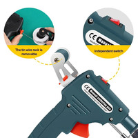 Pistolet à souder automatique 110V/220V 60W prise US/EU chauffage interne tenu dans la main envoyer automatiquement des outils de réparation de soudage de pistolet à étain