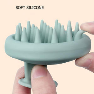 Personalizar LOGOTIPO Eco Friendly Soft Silicone Head <span class=keywords><strong>Scalp</strong></span> Massager Shampoo Scrubber Hair <span class=keywords><strong>Brush</strong></span> Wash <span class=keywords><strong>Scalp</strong></span> HairBrush - Product Image 1