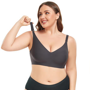 Nouveau soutien-gorge <span class=keywords><strong>d</strong></span>'alimentation confortable de grande taille <span class=keywords><strong>sans</strong></span> anneau en acier ouvert sur le devant vente en gros - Product Image 5