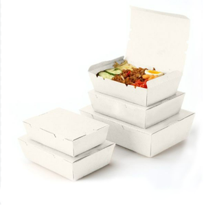 Cajas de Cartón para Comida para Llevar, de Papel Kraft Blanco o Marrón, con 2/3/4 Compartimentos, al por Mayor - Product Image 3