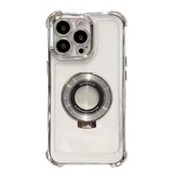 Fundas de Teléfono Móvil Transparentes de TPU Suave, Personalizadas, OEM, ODM, de Alta Calidad, con Anillo de Soporte para 15/14/13 Pro, Venta al Por Mayor de Fábrica a Precio Económico