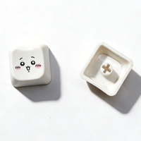 Porte-clés en plastique avec logo personnalisé, en forme de bouton de clavier, avec interrupteurs anti-stress, bouton de clavier, keycap, fidget clicker