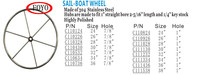 Volant de bateau en acier inoxydable 304 poli haute brillance Xiamen Sunshine Marine, antirouille, accessoire pour bateau/yacht/kayak/embarcation