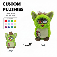 Fabricant de jouets en peluche personnalisés en gros – Décorations d'Halloween en fourrure à yeux asymétriques hautement réalistes, jouets en peluche lestés sur mesure