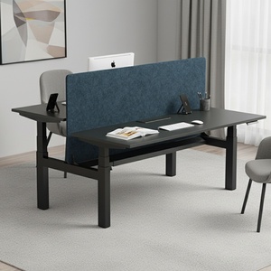 Customizable Modern L-Shaped Electric Height Adjustable Desk System Ergonomic Extendable Features for Commercial Collaborative - Product Image 1