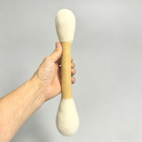 Jouet pour animaux de compagnie en feutre de laine bicolore écologique, vente en gros d'usine, non toxique, résistant aux morsures, durable, bâton à mâcher pour chats et chiens, personnalisable
