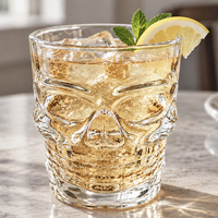 Verre à cocktail fantaisie en forme de crâne de 260 ml, base lourde, pour whisky, bourbon, scotch, articles de bar, vente en gros, OEM