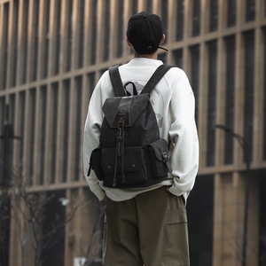 Retro Canvas <b>Backpack</b> 18 In 20-36L Multiple Pockets Unisex <b>Student</b> Travel <b>Backpack</b> - Product Image 3