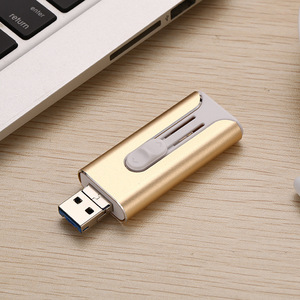 Tùy Chỉnh 3-Trong-1 USB OTG 2.0 Ổ Đĩa <span class=keywords><strong>Flash</strong></span> Cho iPhone Android <span class=keywords><strong>HD</strong></span> Memory Stick Pendrive Cho Tất Cả Các Thiết Bị - Product Image 5