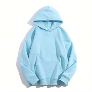 Venta al por mayor 100% algodón Sudadera con capucha de gran tamaño para las mujeres de peso pesado 320 Gsm transpirable personalizado logotipo bordado invierno en blanco impreso - Product Image 4