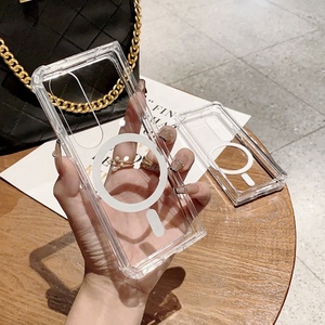 <span class=keywords><strong>Coque</strong></span> de téléphone élégante transparente en acrylique transparent pour Samsung <span class=keywords><strong>Z</strong></span> Fold <span class=keywords><strong>Flip</strong></span> 7 6 5 <span class=keywords><strong>4</strong></span> 3 Chargement sans fil - Product Image 4