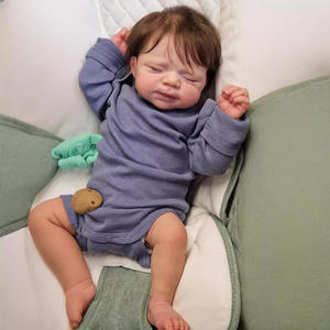 Muñecas <span class=keywords><strong>Reborn</strong></span> realistas de 18 pulgadas, muñecas de silicona de cuerpo completo para niñas/niños <span class=keywords><strong>gemelos</strong></span> con cambiador, Kit de ropa incluida - Product Image 2