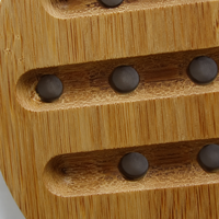 Set de table classique en bambou, résistant à la chaleur, réutilisable, durable, écologique, pour cuisine, 18 cm de diamètre, pour casseroles, bols, assiettes