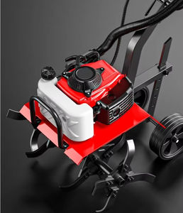 Model baru Mini 4 Stroke Petrol Cultivator/ Manual Tiller kemudi roda + berputar Tilling + Weeding + Ditching - Product Image 6