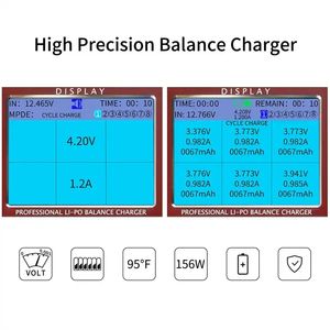 निर्माता रेडियोलिंक CB86-PLUS उच्च सटीक संतुलन चार्जर 1mv सटीक 2-6s लिपो लिथियम बैटरी चार्जर बैटरी डॉक्टर - Product Image 6