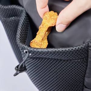 Personalizado Teddy Crossbody Dog Treat Bag e Poop Bag Dispenser Pet Training Treat Pouch drawstring cão cocô saco - Product Image 5