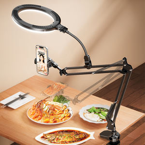 F1A Anneau Lumineux Avec Support Téléphone USB Beauté <span class=keywords><strong>Vidéo</strong></span> Studio Photo Lampe Cercle LED Dimmable Lumière Froide Chaude Selfie 10 Pouces - Product Image 4