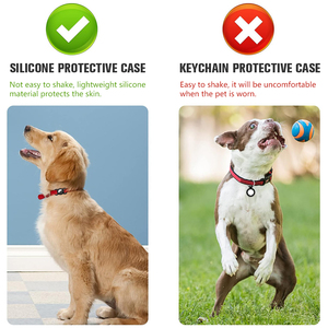 Funda de Rastreador Impermeable, Soporte para <span class=keywords><strong>Collar</strong></span> de Perro, Protector Antipérdida, GPS, Rastreador de Perro, Funda de Silicona para Airtag, <span class=keywords><strong>Collar</strong></span> de Perro Mascota - Product Image 3