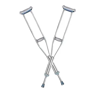 장애인을 위한 알루미늄 조정가능한 걷는 원조 지팡이 손잡이 팔꿈치 목발
