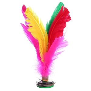 Jouet de sport Jianzi chinois en plein air <span class=keywords><strong>plume</strong></span> de coq <span class=keywords><strong>plume</strong></span> d'oie <span class=keywords><strong>Badminton</strong></span> - Product Image 4
