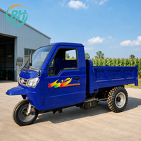 Tricycle diesel à charge lourde, moto cargo à 3 roues, conception à carrosserie ouverte pour le transport agricole, minier et d'ingénierie
