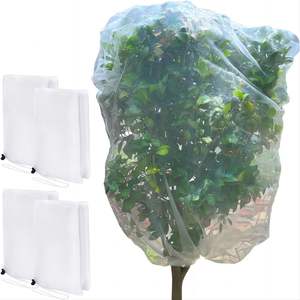 ถุงตาข่ายกันแมลงแบบมีเชือกผูก ขายดี ป้องกันนกและแมลงสำหรับ<span class=keywords><strong>ต้นไม้</strong></span>ผลไม้  ผ้าคลุมตาข่ายใสป้องกัน<span class=keywords><strong>ต้นไม้</strong></span> - Product Image 1