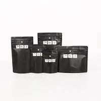 कस्टम विदेशी गंध सबूत 1/8th 1/4th 1 पाउंड के साथ मैट काले पैकेजिंग mylar बैग सीआर मेड डबल जिपर