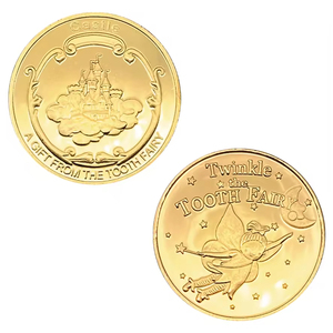 Moneda Conmemorativa Personalizada <span class=keywords><strong>de</strong></span> la Hada <span class=keywords><strong>de</strong></span> los Dientes, Recuerdos Dorados, Regalos, Medallas <span class=keywords><strong>de</strong></span> la Hada <span class=keywords><strong>de</strong></span> los Dientes, Corona, Moneda Chapada en <span class=keywords><strong>Oro</strong></span>, Regalo para Niños - Product Image 1