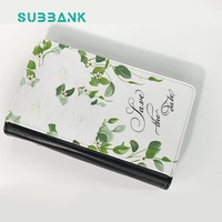 Sublimation Journaux double face A6 couverture en PU blanc Carnet en cuir avec logo personnalisé vierge