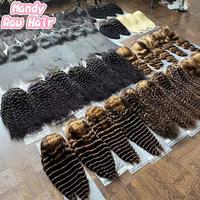 Perruque transparente Full HD de 50 pouces en cheveux humains bouclés bruts birmans, grade 12A, cheveux vierges originaux pour femmes noires