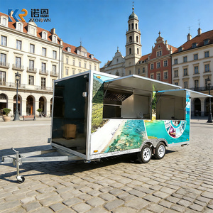 Remorque alimentaire carrée élégante avec four, pour la vente en gros OEM, idéale pour la restauration mobile, les salons de thé, les cafés et les glaces. - Product Image 4