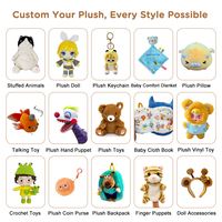 Produsen Mainan Boneka Vinyl Lembut Berkualitas Tinggi ODM, Karakter Kustom, Kotak Misteri Boneka Plush, Bahan Katun, Mainan Vinyl Plush PP