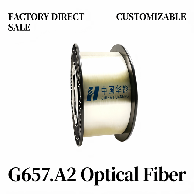 Huaneng High-Speed G.657.A2 Bend-Insensitive Single-Mode Fiber Optical Cable Natural Color Communication 2-Year Warranty China