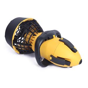 Soplador de hojas portátil amarillo y negro con rejilla protectora y mango ergonómico - Product Image 1