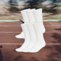 Chaussettes de sport personnalisées pour hommes et femmes, avec logo tricoté, design tendance, tube personnalisé, blanc et noir, logo personnalisé, chaussettes de sport pour hommes