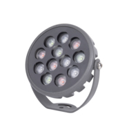 Runder Flutlichtstrahler für Außenbereich Wasserdichte LED-Spotlights SMD 18W 27W Gartenlampe für Rasen und Bäume
