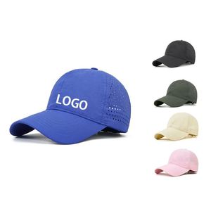 Casquettes de baseball en polyester de haute qualité, personnalisées avec découpe laser, pour le sport, vente en gros - Product Image 1