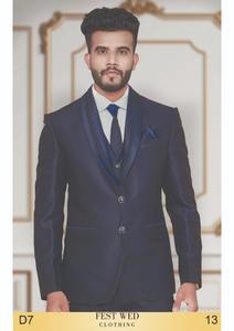 Blazer spécial mariage pour hommes avec gilet et pantalon assortis, parfait pour les réceptions de festivals, les fêtes de fiançailles et les événements - Product Image 4