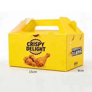 Caja de Papel para Comida Rápida Personalizada al por Mayor de Alta Calidad para Llevar Pollo Frito, Nuggets y Alitas - Product Image 1