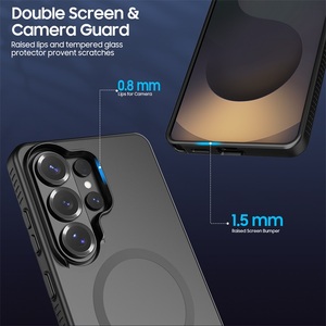 โรงงาน OEM ODM รับผลิตเคสโทรศัพท์แบบแม่เหล็กสีดำด้านพรีเมียมสำหรับ Samsung Galaxy S26 Ultra - Product Image 3