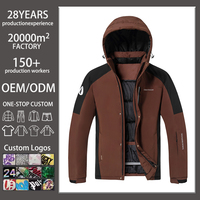 Veste de ski 3 en 1 pour homme, coupe-vent, veste d'hiver matelassée, manteau de snowboard, veste chaude rembourrée, vêtements de sport d'extérieur