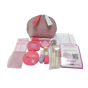 पु चमड़े के मेकअप पाउच सेट कॉम्पैक्ट ब्लश आंख की छाया ब्रश लिपस्टिक चमक नाखून बर्तन बालों को कंघी बालों के बाल कहार को - Product Image 1