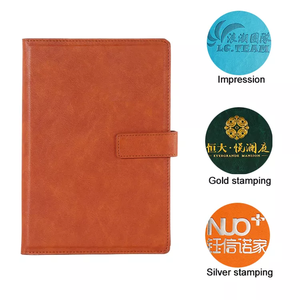 Cahier en <span class=keywords><strong>cuir</strong></span> PU vintage avec logo personnalisé A4 A5 A6 A7, prix d'usine bon marché - Product Image 2
